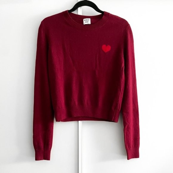 Sunday Best Heart Sweater - Picture 1 of 6